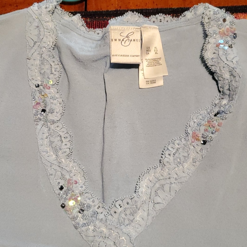 Emma James top short sleeves Womens XL